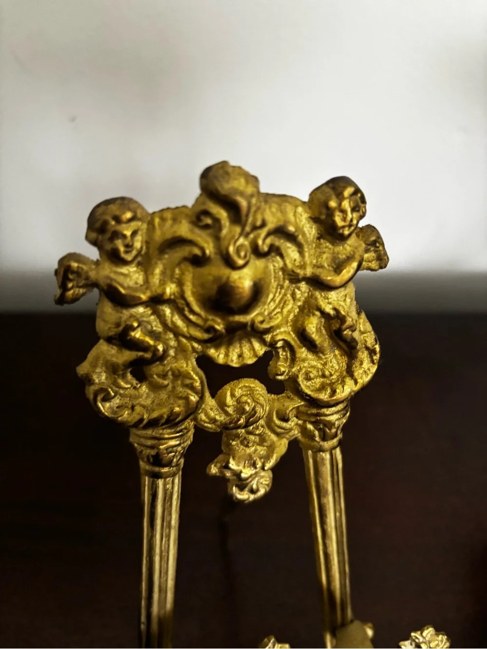 Vintage Solid metal Gold Decorative Easel Stand picture stand